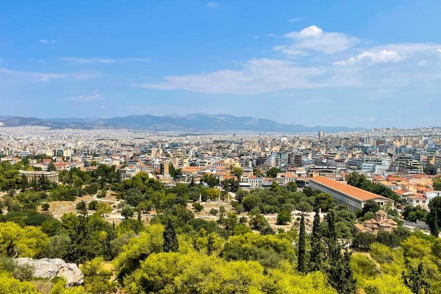 Blick auf Athen vom Lykabettus-Hügel