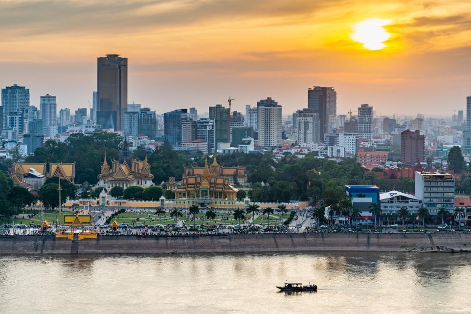 Blick auf Phnom Penh