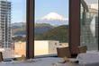 Restaurant mit Blick auf Mount Fuji