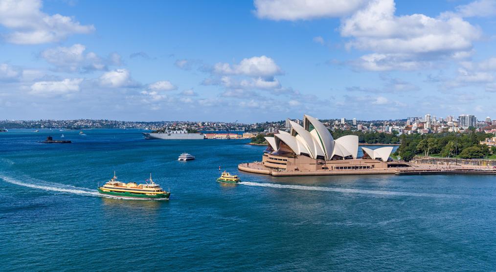 Blick auf das Opernhaus von Sydney während einer Australien Gruppenreise