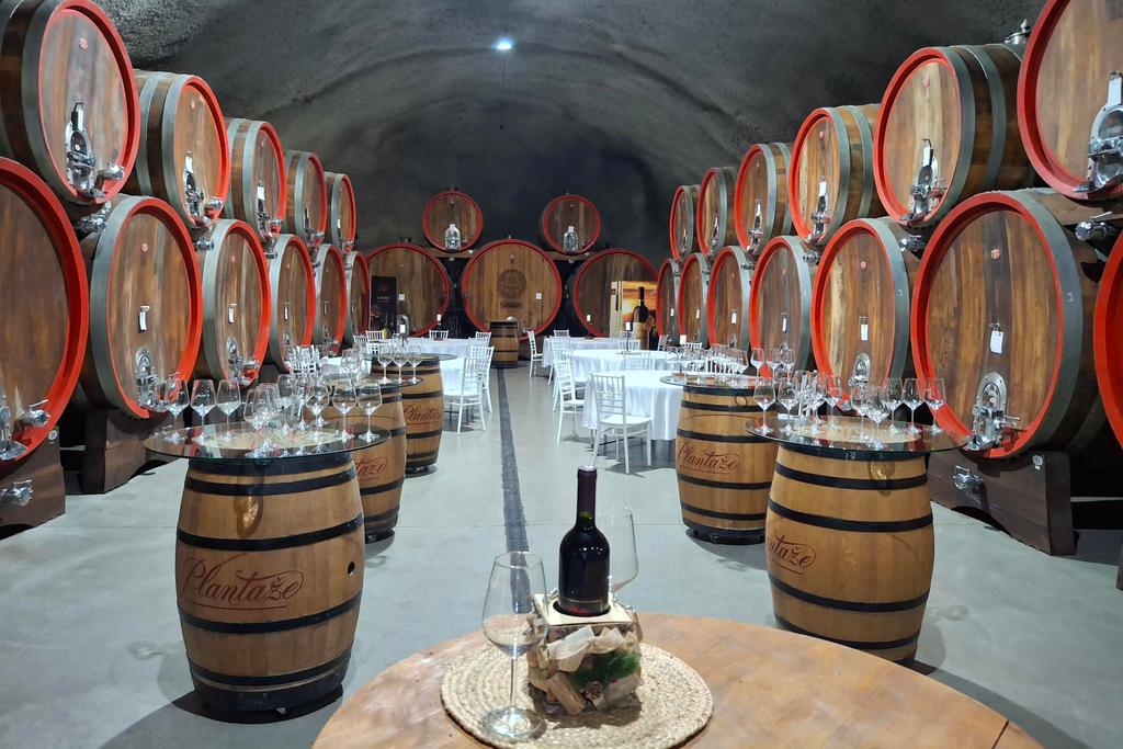 Weinprobe in Tuzi