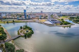 Blick über Minsk