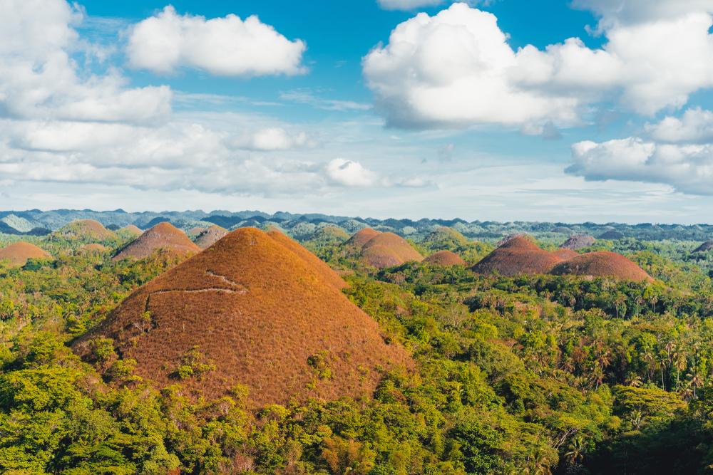 Chocolate Hills in Bohol auf den Philippinen