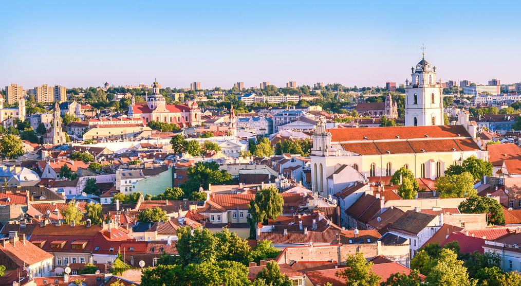 Vilnius aus der Vogelperspektive