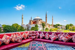 Blick auf die Hagia Sophia