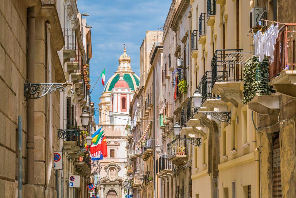 Straße in Trapani