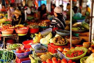 Markt in Hanoi