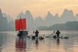 Fischerboote auf dem Li River