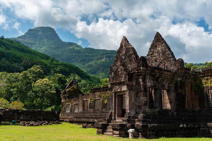 Der Wat Phou  Tempel auf einer Rundreise durch Laos mit SKR