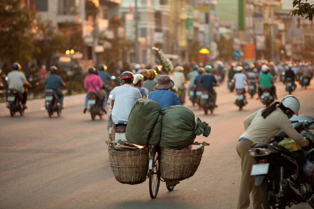 Straße in Saigon