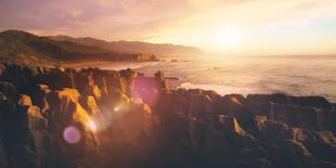 Punakaiki bei Sonnenuntergang 