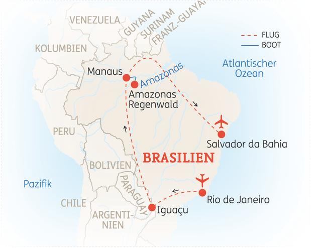 15 Tage Brasilien Rundreise Höhepunkte 2020