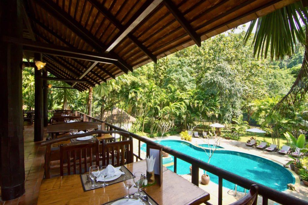 Restaurant und Pool