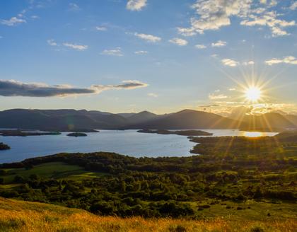 Aussicht vom Conic Hill auf Loch Lomond
