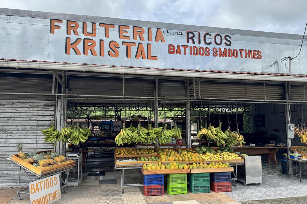 Obststand auf dem Weg nach Sarapiqui 