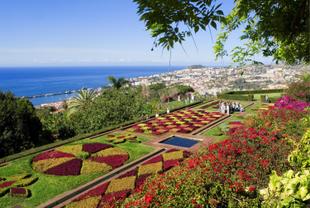 Botanischer Garten mit Blick auf Funchal 
