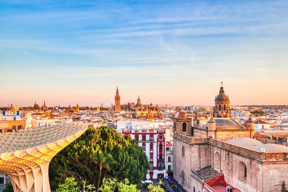 Sevilla bei Sonnenuntergang