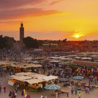 Der große Marktplatz Djemaa el Fna