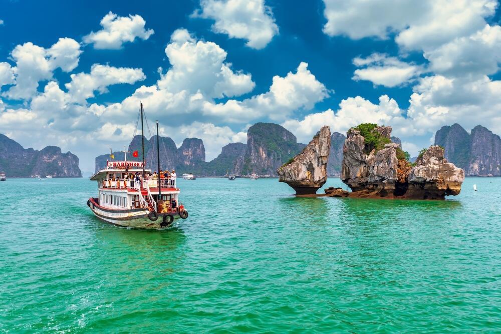 Boot in der Halong Bucht