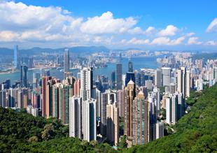 Blick auf Hong Kong vom Victoria Peak aus
