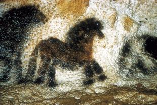 Malerei eines Pferds 