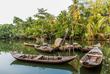 Boote im Mekong-Delta