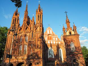 gotische Kirche St. Anna in Vilnius 