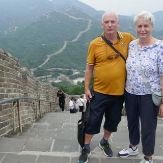 Zwei SKR-Gäste auf der Chinesischen Mauer