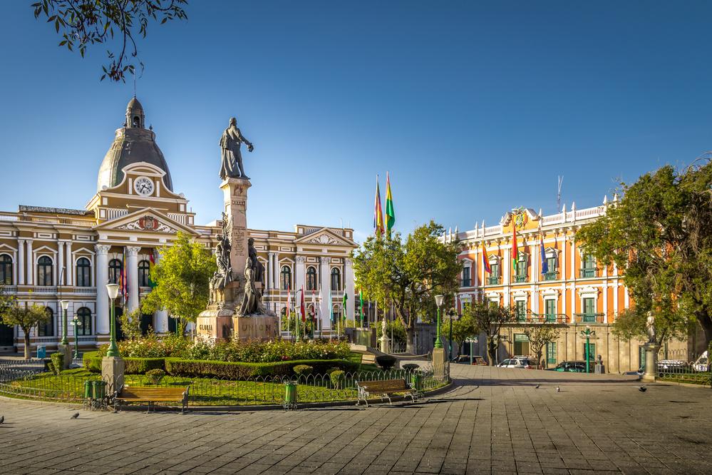 Plaza Murillo und Regierungspalast in La Paz