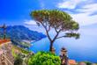 Blick auf Ravello und die Amalfiküste