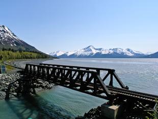 Railroad-Strecke durch Alaska