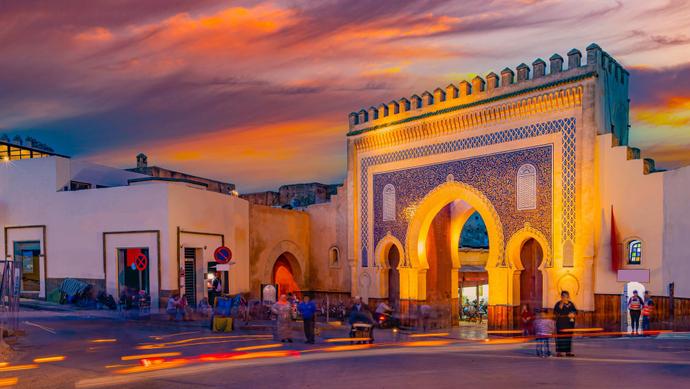 Stadt Fès in Marokko