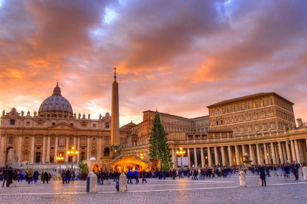 St. Peter's Square an Weihnachten