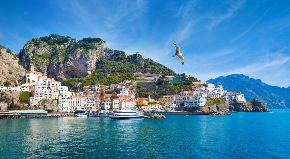 Blick auf die Küste von Amalfi
