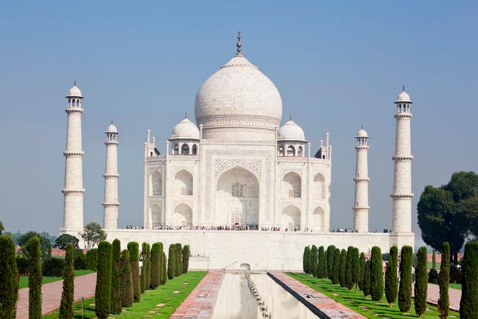 Das Taj Mahal in Agra