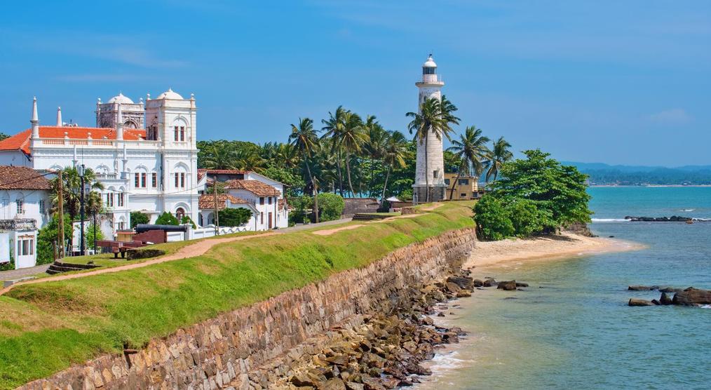Galle mit Blick auf den Leuchtturm