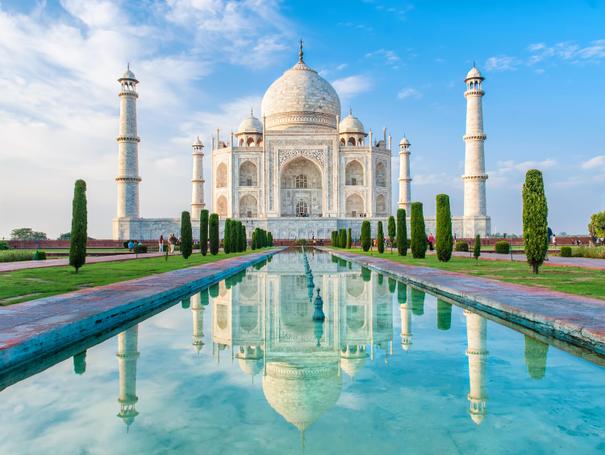 Das Taj Mahal als klassisches Fernreiseziel im Dezember