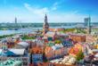 Vogelperspektive auf Riga 