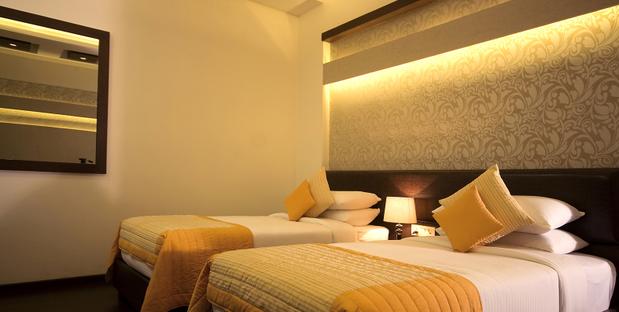 Beispiel: Doppelzimmer mit getrennten Betten