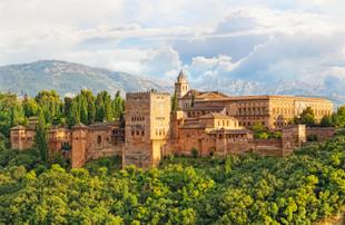 Aussicht auf die Alhambra in Granada