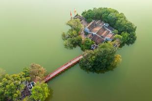 Ngoc-Son-Temple auf dem Hoan-Kiem-See