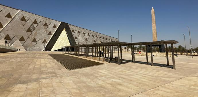 Das neue Grand Egyptian Museum in Kairo, Ägypten
