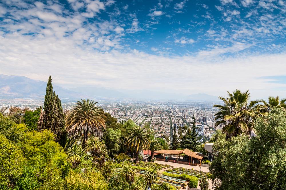 Blick auf Santiago 