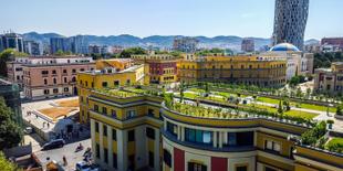 Blick auf Tirana