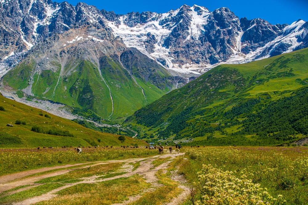 Ushguli Berglandschaft