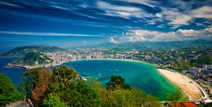 Bucht La Concha San Sebástian