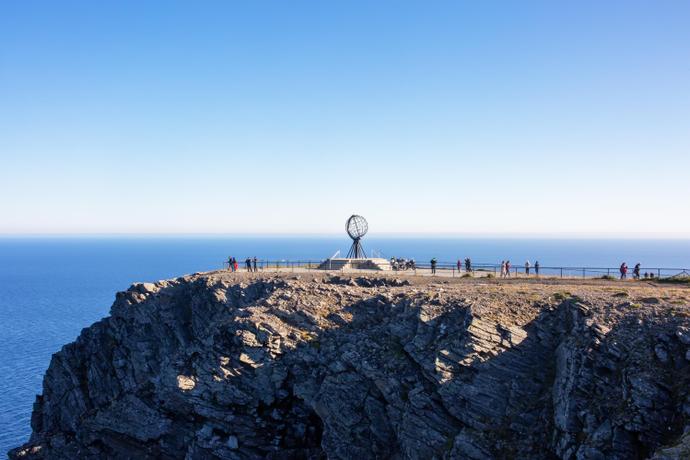 Nordkap mit Blick über die Barentssee