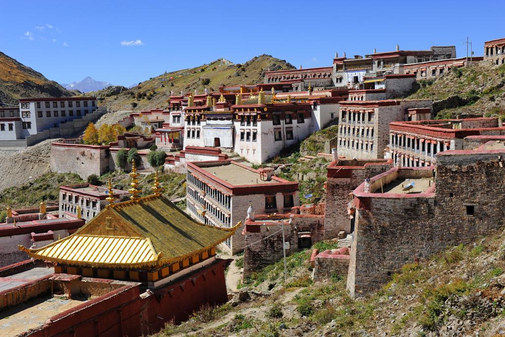 Panorama des Tashilunpo-Kloster in Shigatse 