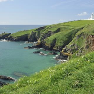 Blick auf die Küste am Lizard Point