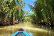 Boot auf dem Mekong-Delta